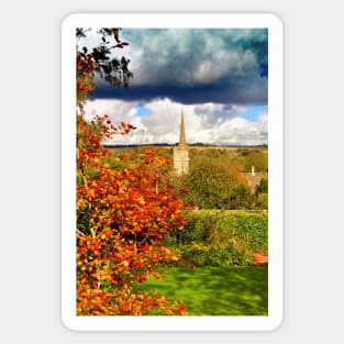 St John the Baptist Church Burford Cotswolds Sticker